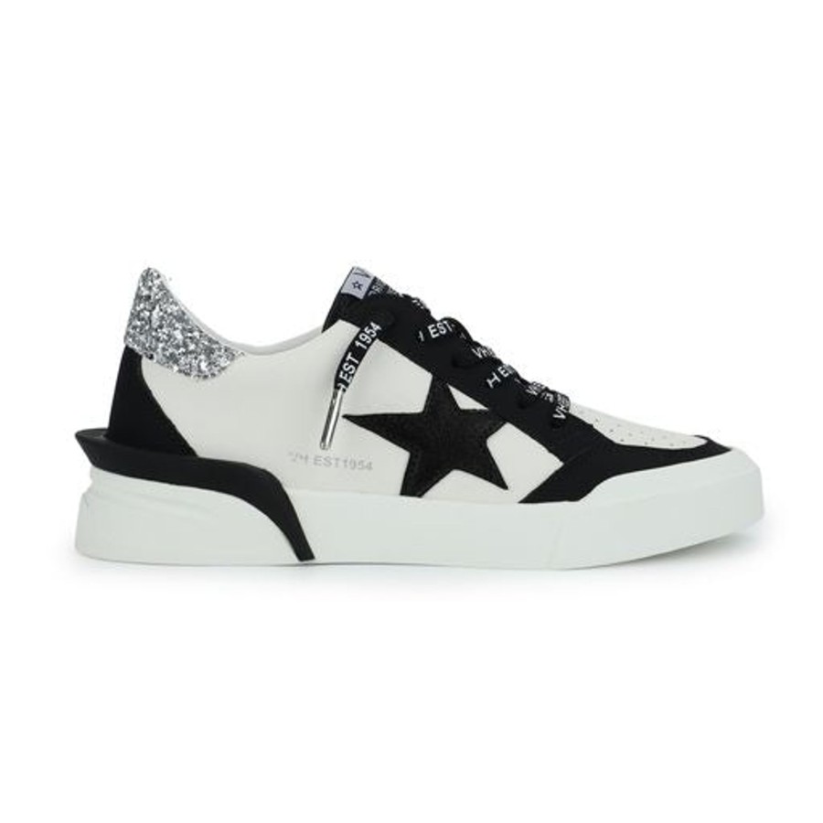 Women Vintage Havana Low Tops | Laser 3- Black Silver Multi