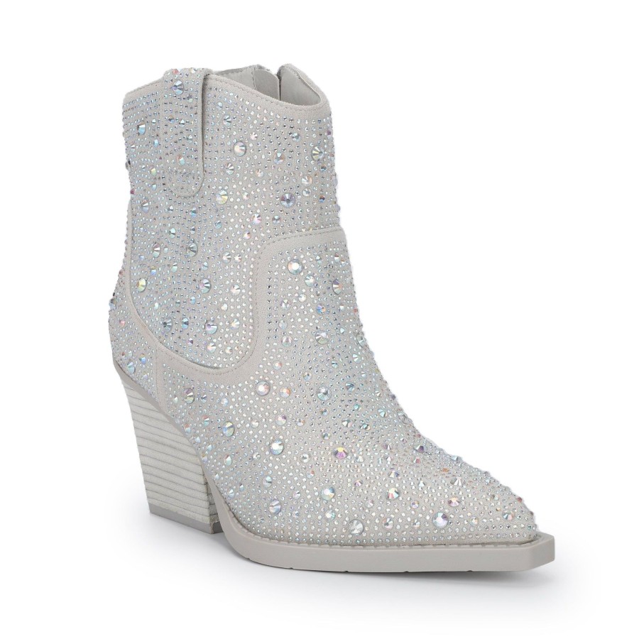 Women Vintage Havana Boots & Booties | Garen-Silver Rhinestone