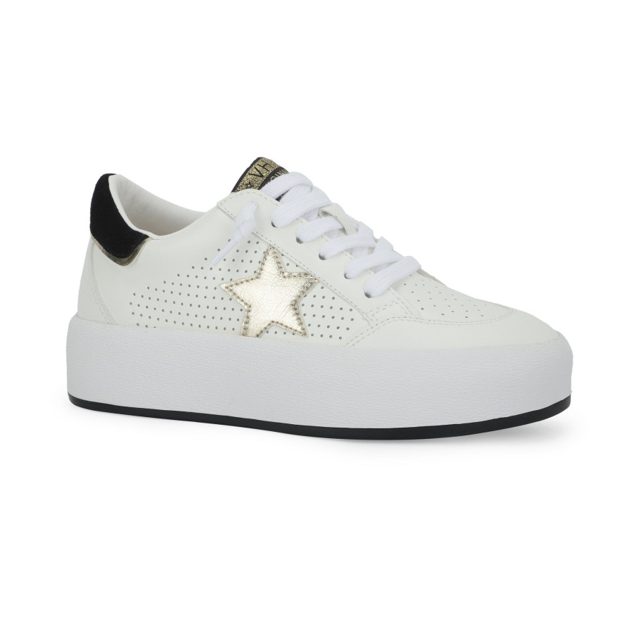 Women Vintage Havana Low Tops | Ream-White Gold