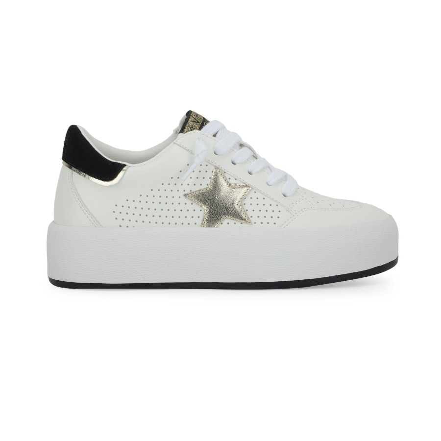 Women Vintage Havana Low Tops | Ream-White Gold