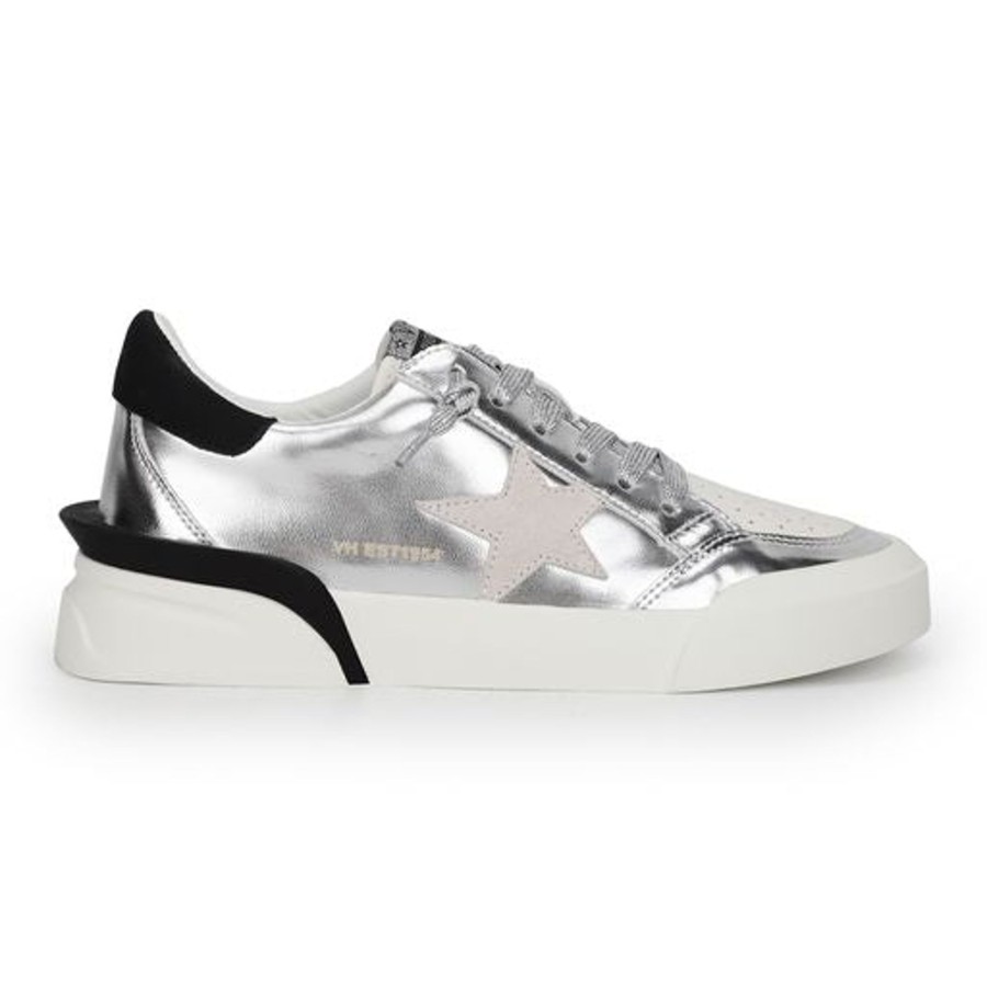 Women Vintage Havana Low Tops | Laser 4- Silver Multi