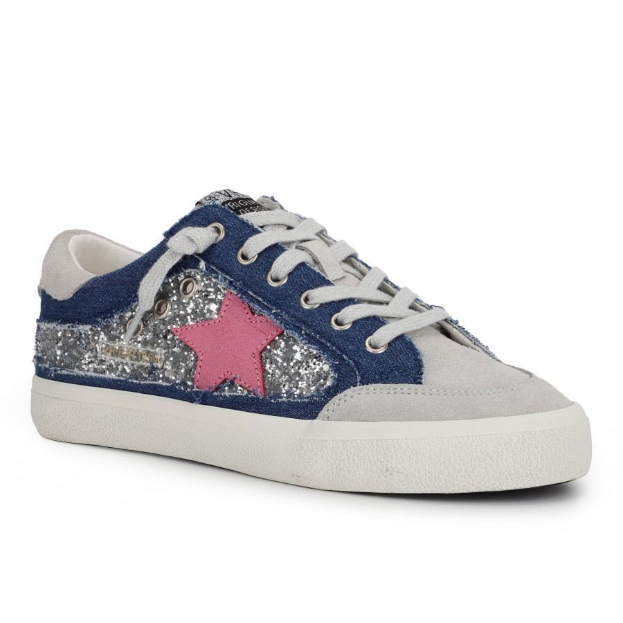 Women Vintage Havana Low Tops | Selene-Denim Sparkle Multi