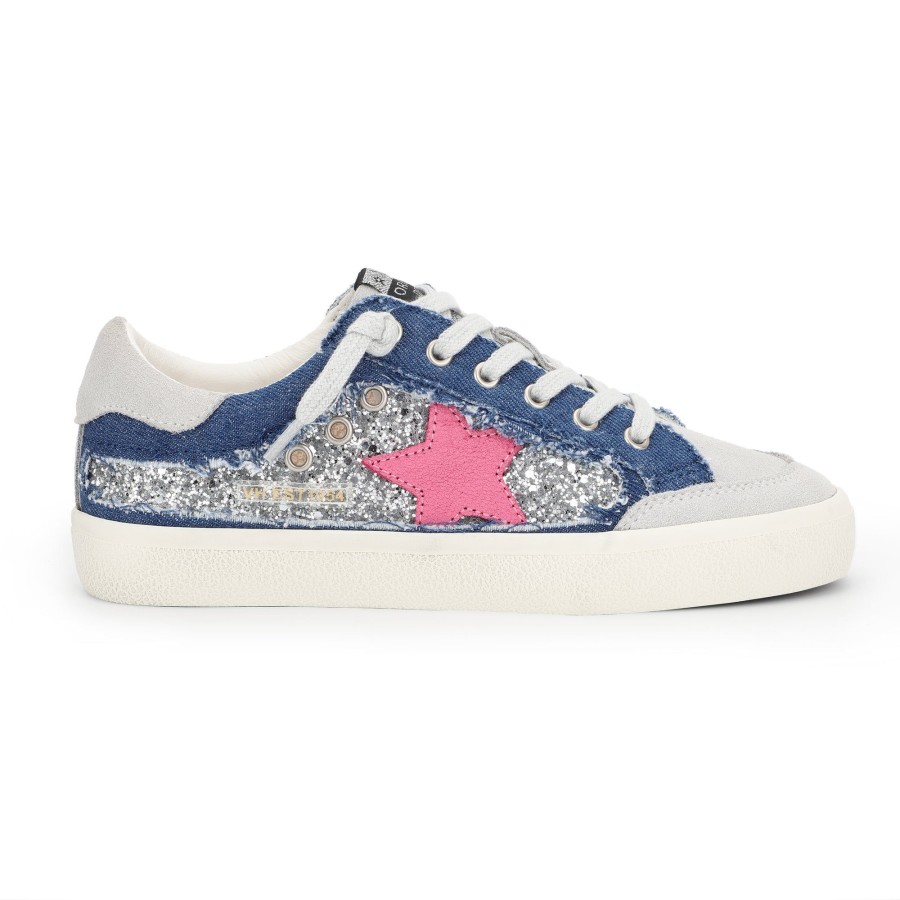 Women Vintage Havana Low Tops | Selene-Denim Sparkle Multi