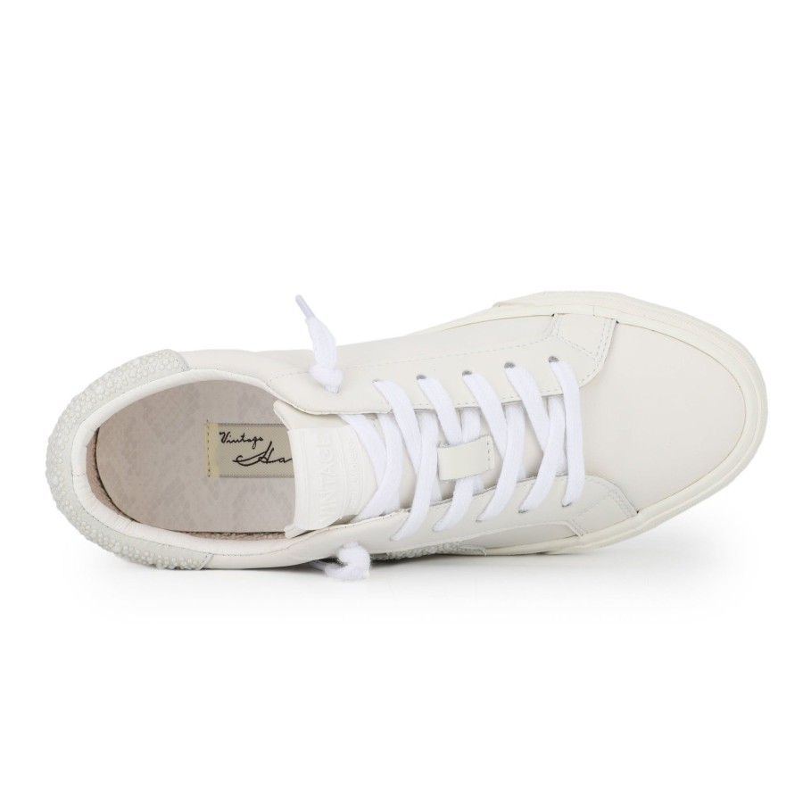 Women Vintage Havana Low Tops | Grande-White/Pearls