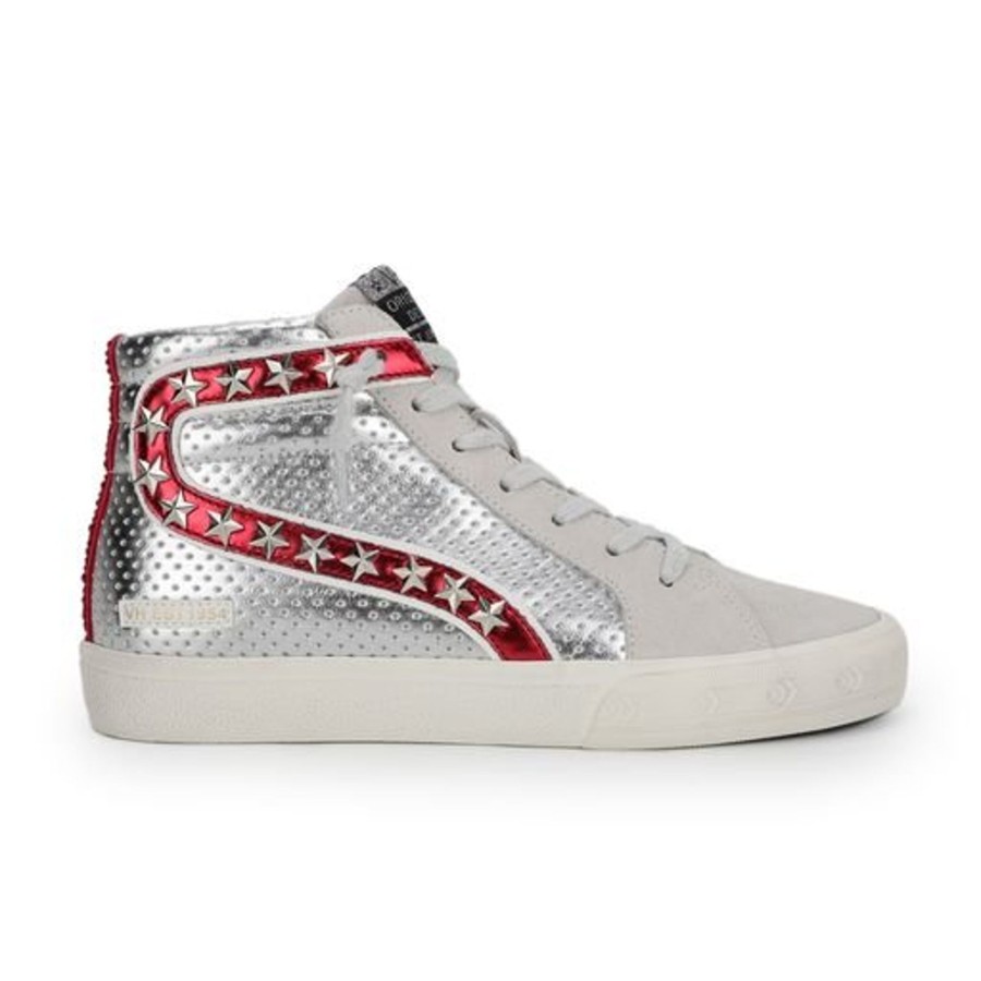 Women Vintage Havana High Tops | Bailey High 12-Red Silver Multi