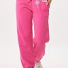 Women Vintage Havana Joggers | Hot Pink Palm Beach Jet Setter Surf Wash Jogger