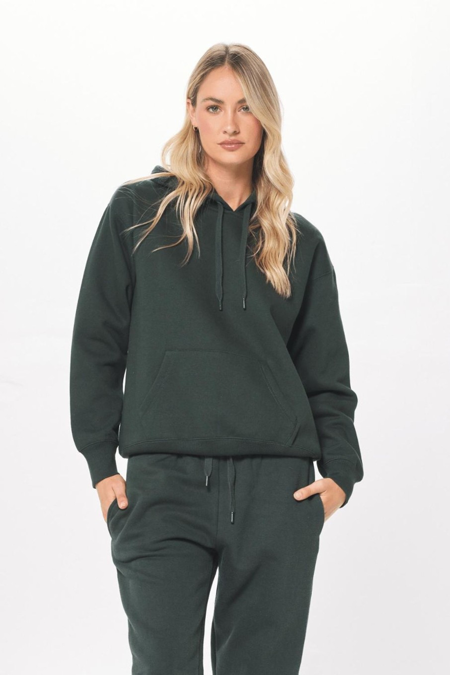 Women Vintage Havana Sweatshirts | Deep Emerald Green Proweave Hoodie