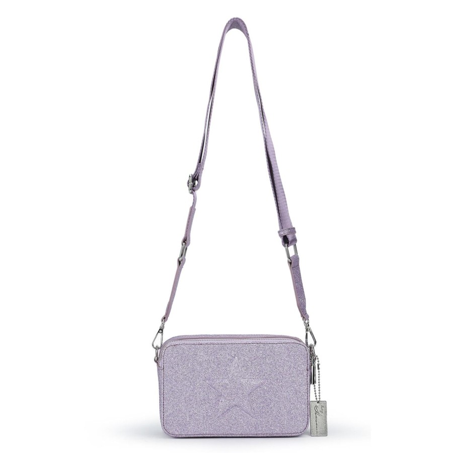 Women Vintage Havana Crossbody | Henna Bag-Purple Metallic