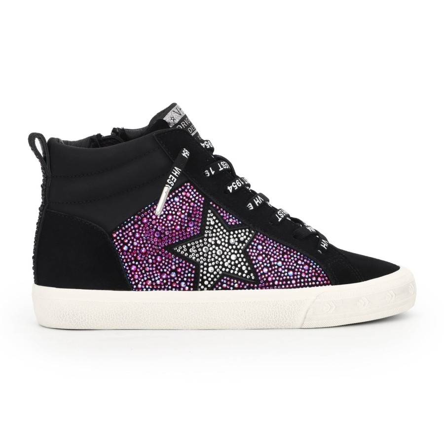 Women Vintage Havana High Tops | Bamba-High Wild Black