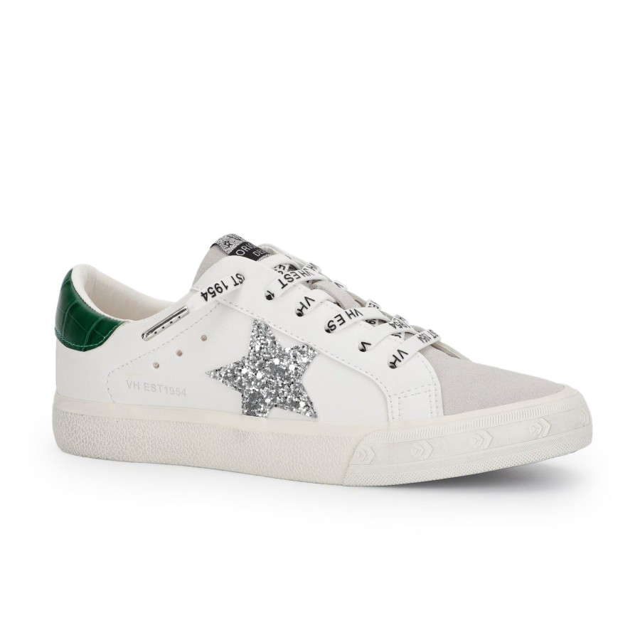 Women Vintage Havana Low Tops | Grande-White/Grey/Green