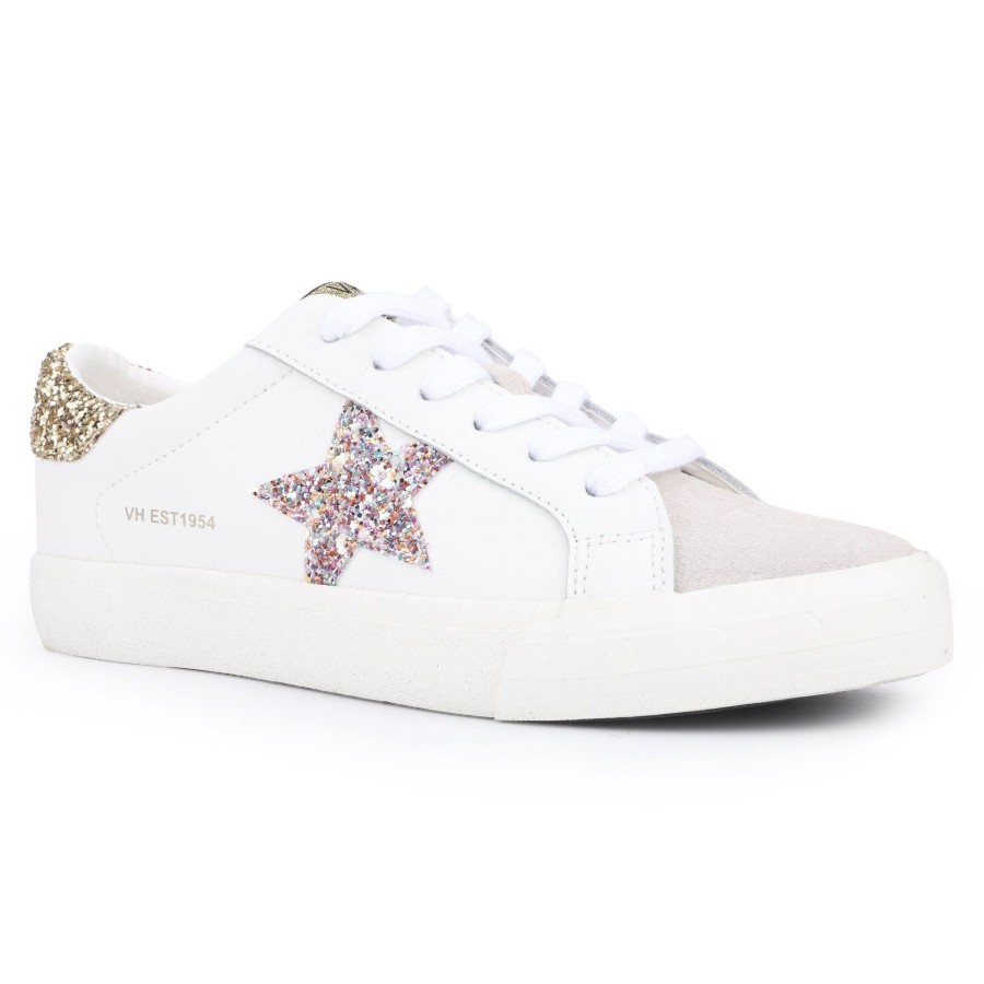 Women Vintage Havana Low Tops | Grande-White Grey Multi