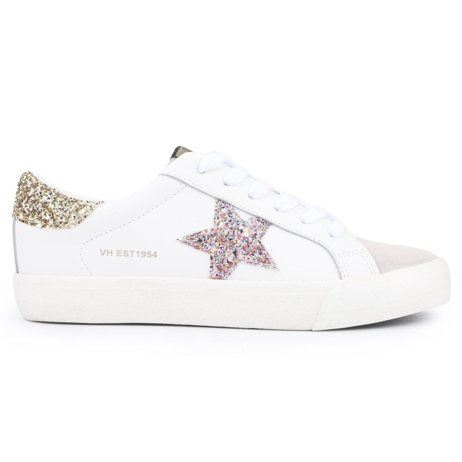 Women Vintage Havana Low Tops | Grande-White Grey Multi