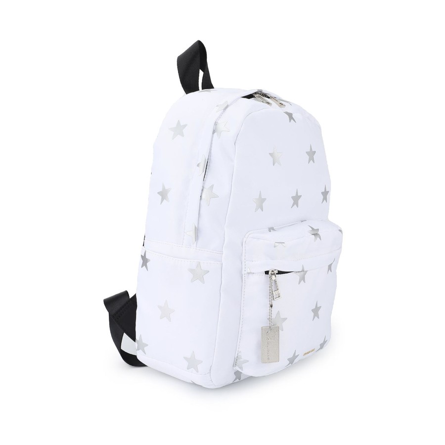 Women Vintage Havana Backpack | Lavana Bag-White Silver