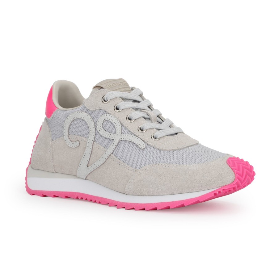 Women Vintage Havana Low Tops | Vroom-Grey Pop