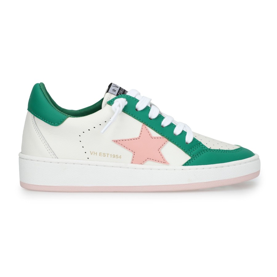 Women Vintage Havana Low Tops | Denisse 24 -Green/Pink Pop