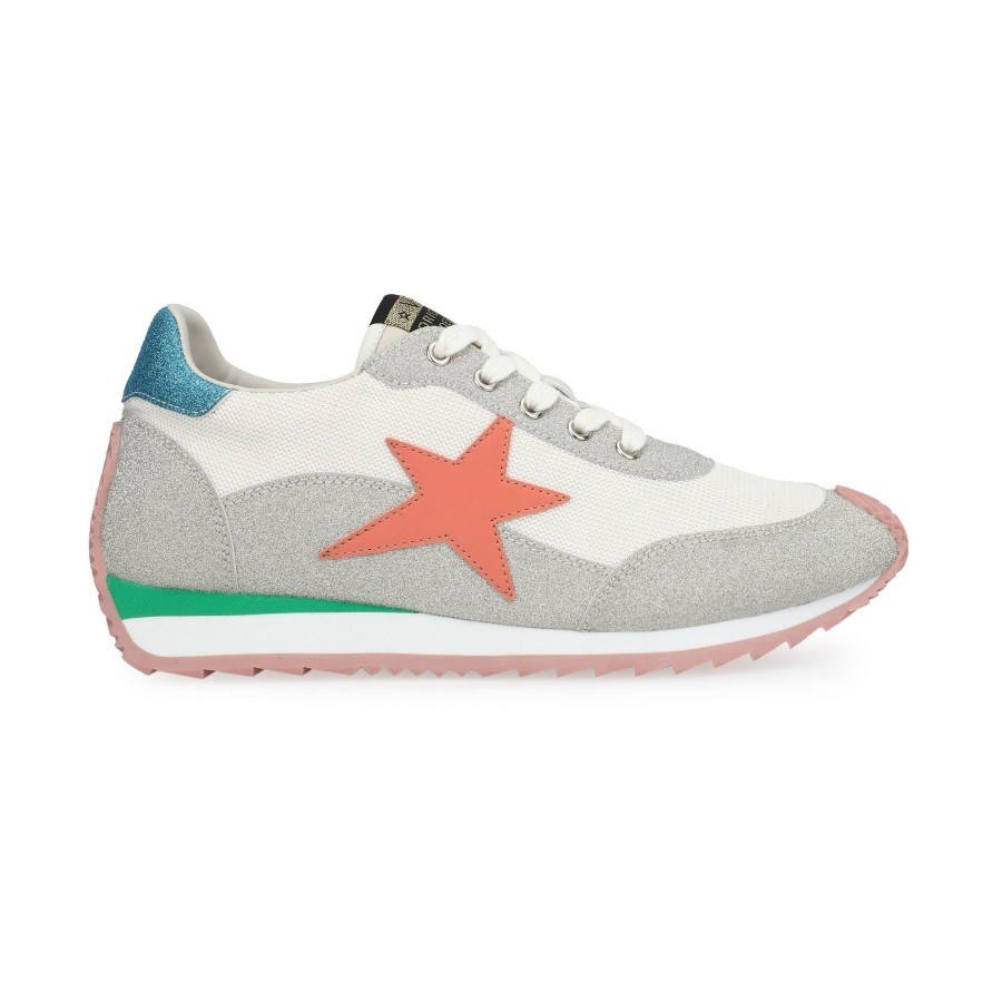 Women Vintage Havana Low Tops | Shooter 11-Silver Glitter Peach Multi