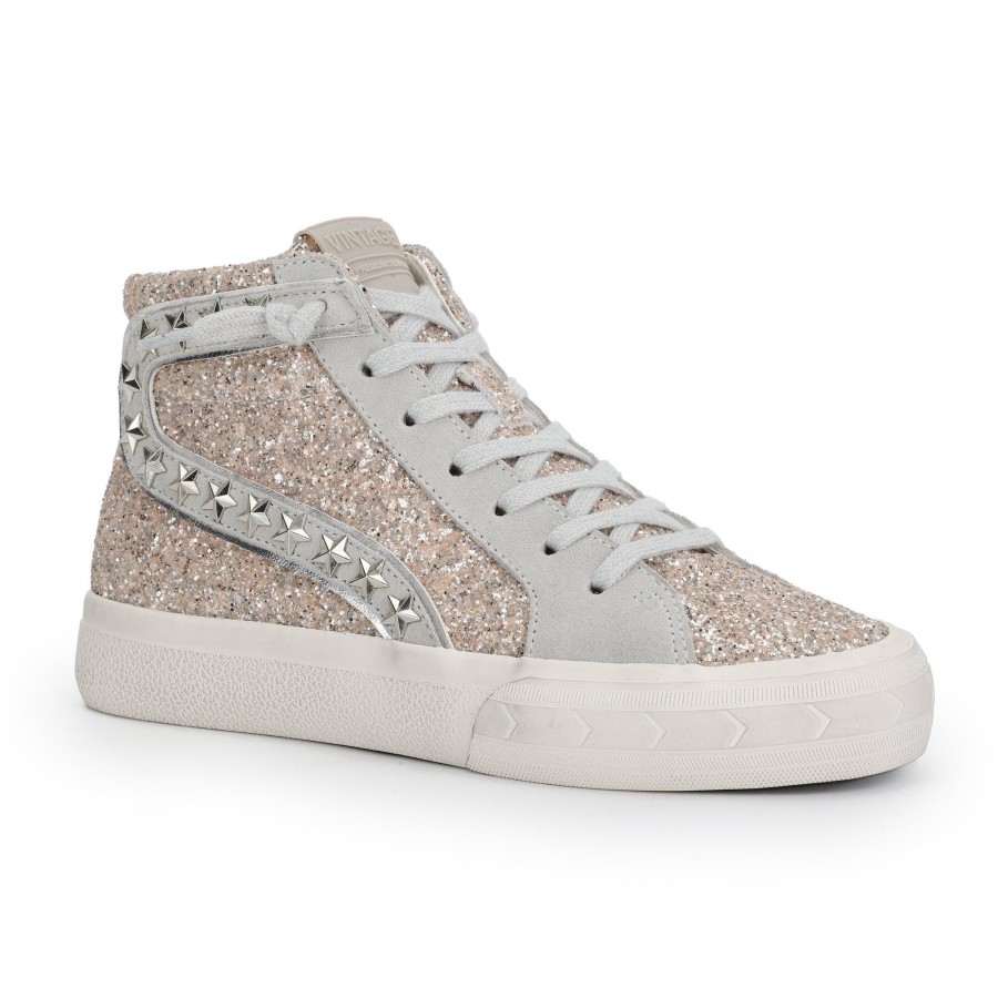 Women Vintage Havana High Tops | Hailey High-Washed Glitter