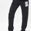 Women Vintage Havana Joggers | Black W/Blue Brooklyn Boarding Pass Jogger