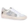 Women Vintage Havana Low Tops | Libby-White Gold Silver