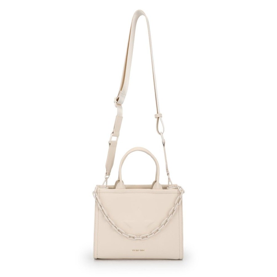 Women Vintage Havana Top Handle | Alyce Bag-Beige