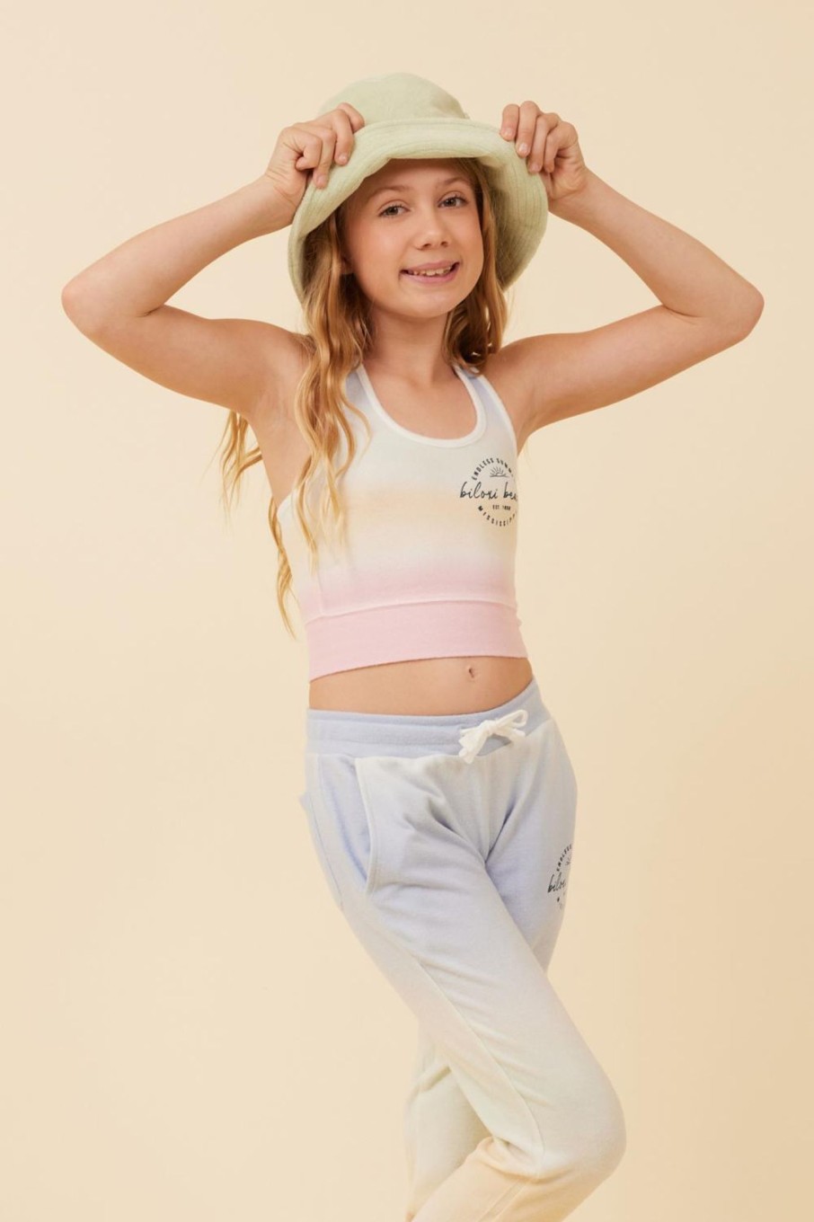 Kids Vintage Havana Kids Tie Dye | Sunstruck Ombre Racerback Crop Top