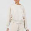 Women Vintage Havana Sweatshirts | South Beach Sand Cloud Fleece Crewneck