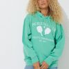 Women Vintage Havana Hoodies | Island Green Pickleball Club Pigment Dyed Hoodie