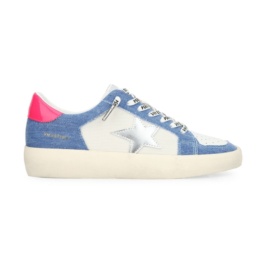 Women Vintage Havana Low Tops | Reflex 25-Denim/Pink Pop