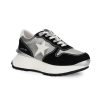 Women Vintage Havana Low Tops | Major 17-Black Silver