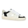 Women Vintage Havana Low Tops | Reflex 24-Black/Gold/White Canvas