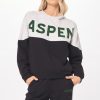 Women Vintage Havana Sweatshirts | Black Aspen Flocking Crewneck