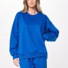 Women Vintage Havana Sweatshirts | Vivid Blue Proweave Crewneck Sweatshirt