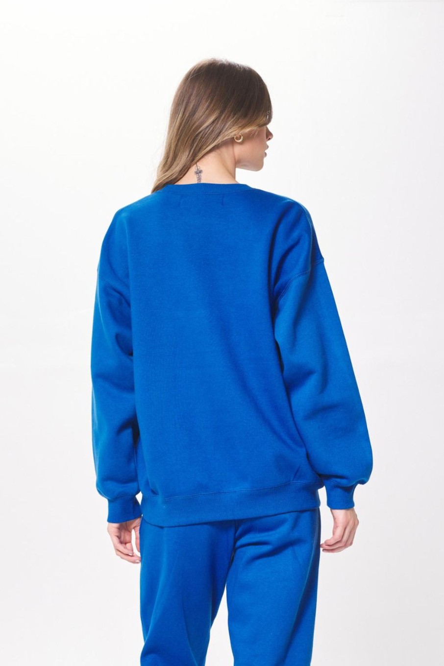 Women Vintage Havana Sweatshirts | Vivid Blue Proweave Crewneck Sweatshirt