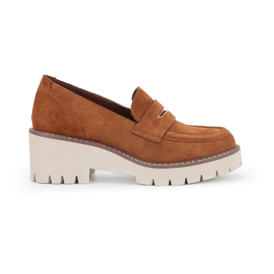 Women Vintage Havana Loafers | Blauvelt-Cognac