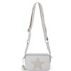 Women Vintage Havana Crossbody | Henna Bag-Silver Gold Metallic