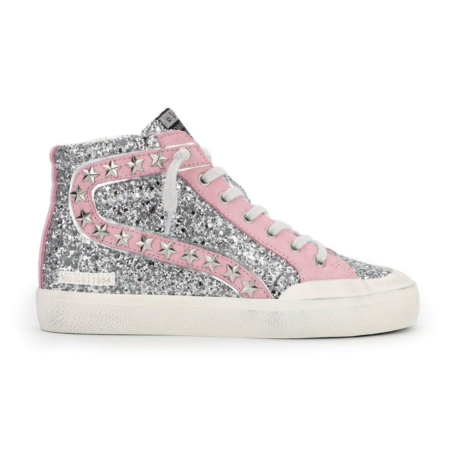 Women Vintage Havana High Tops | Ilana High-Silver Glitter