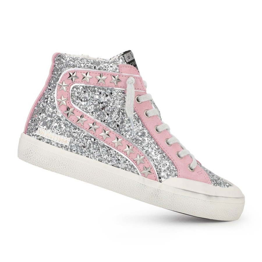 Women Vintage Havana High Tops | Ilana High-Silver Glitter