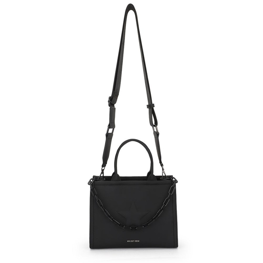 Women Vintage Havana Top Handle | Alyce Bag-Black