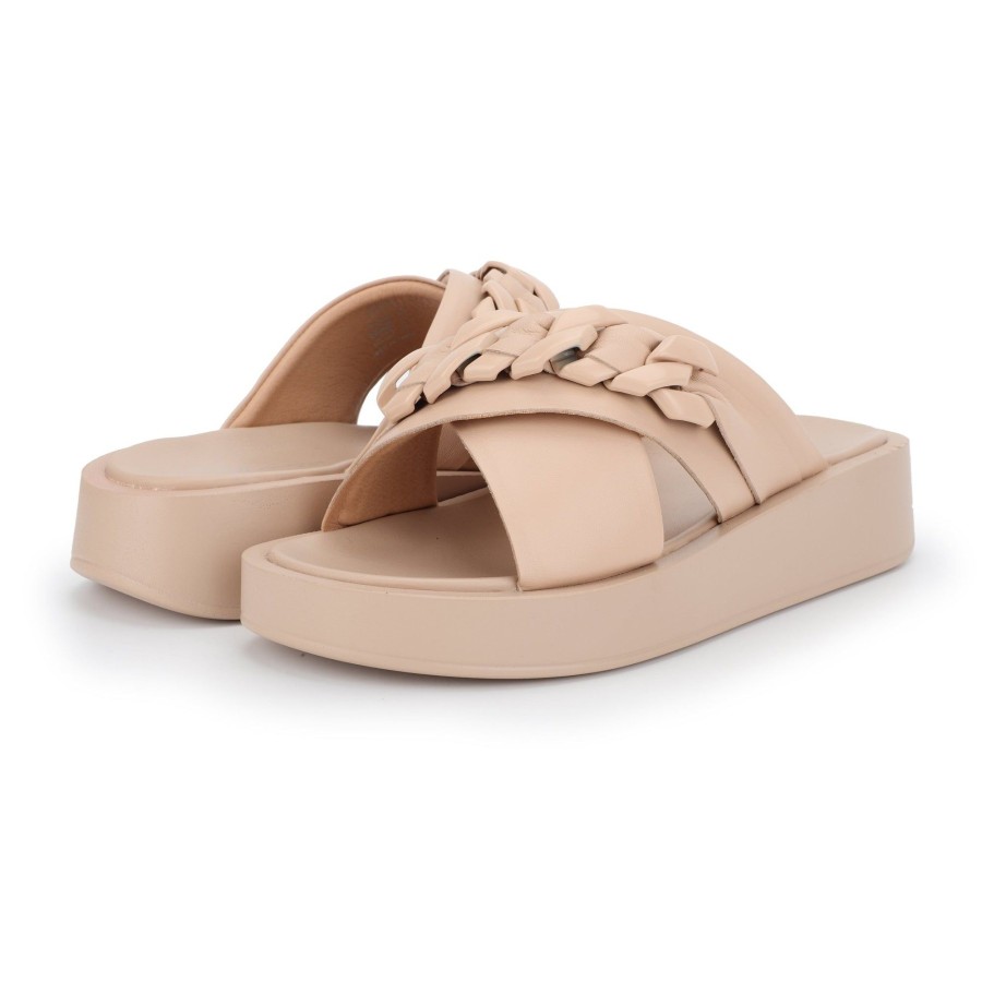 Women Vintage Havana Sandals | Ariana-Bone