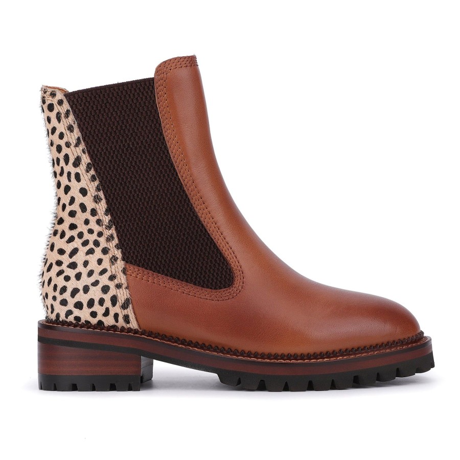 Women Vintage Havana Boots & Booties | Fairview-Cognac Leopard