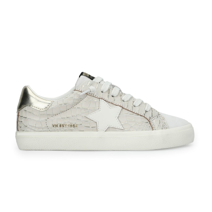 Women Vintage Havana Low Tops | Flair 39-Gold Croco