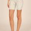 Women Vintage Havana Shorts | Tulum Lavender Tie Dye Biker Shorts